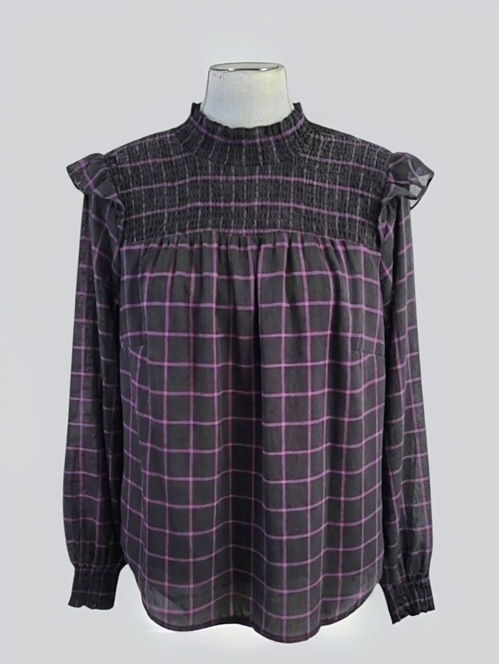 NEW Torrid Crinkle Chiffon Smocked Neck Blouse